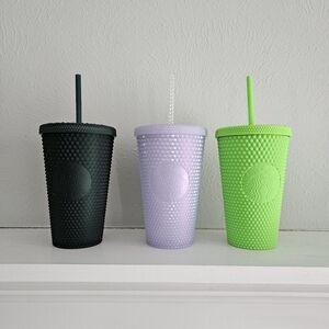 NWOT Starbucks Studded 16 Oz Tumblers- Bundle Of 3